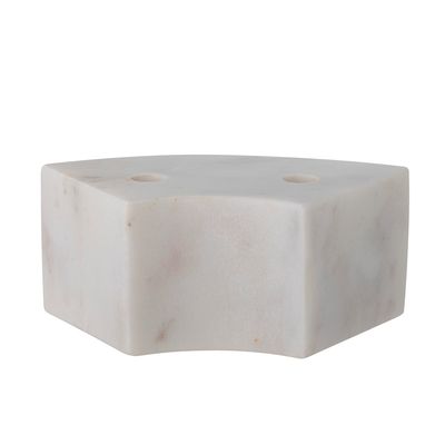 Ljusstake Vit Marmor Florida | Bloomingville