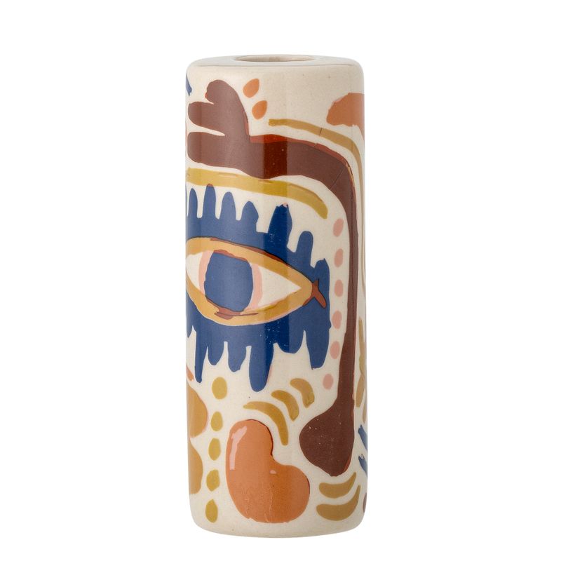 Ljusstake Orange Stengods Horus | Bloomingville