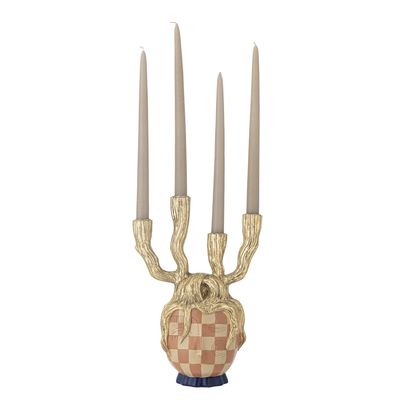 Medusa Ljushållare Guld Polyresin H32cm Bloomingville