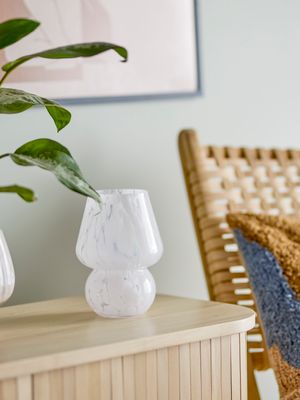 Vas Vit Glas Halim | Bloomingville
