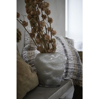 Lene Bjerre Marinella Vas Silvergrå Glas H19.5 cm