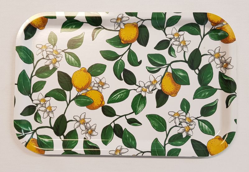 Citronlycka offwhite bricka Arvidssons Textil