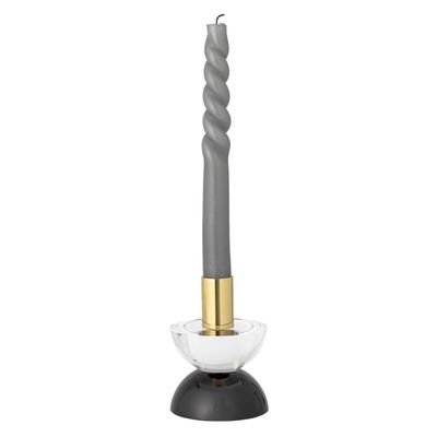 Ljusstake Vit Glas Etel | Bloomingville