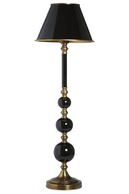 Abbey Lampfot Svart/Antikmäss 60cm Svart/mässing | PR Home
