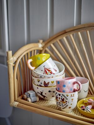 Bloomingville Nini Mugg, Rosa, Stengods Ø6,5xH5 cm