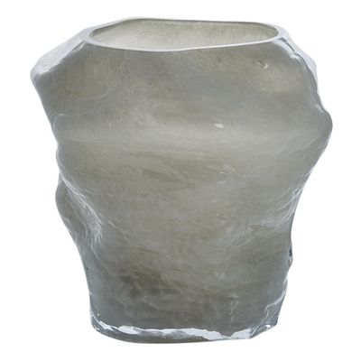 Lene Bjerre Marinella Vas Silvergrå Glas H19.5 cm