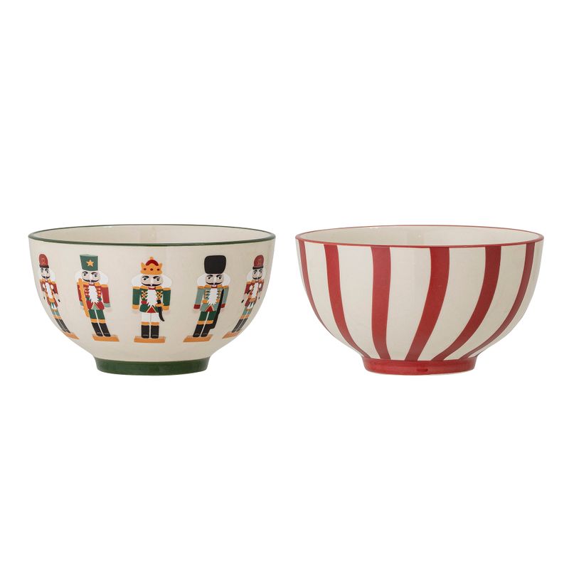 Skål Röd Stengods Jolly Set om 2 | Bloomingville