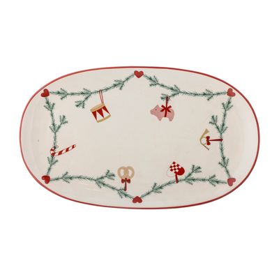 Serveringsfat Natur Stengods Yule | Bloomingville