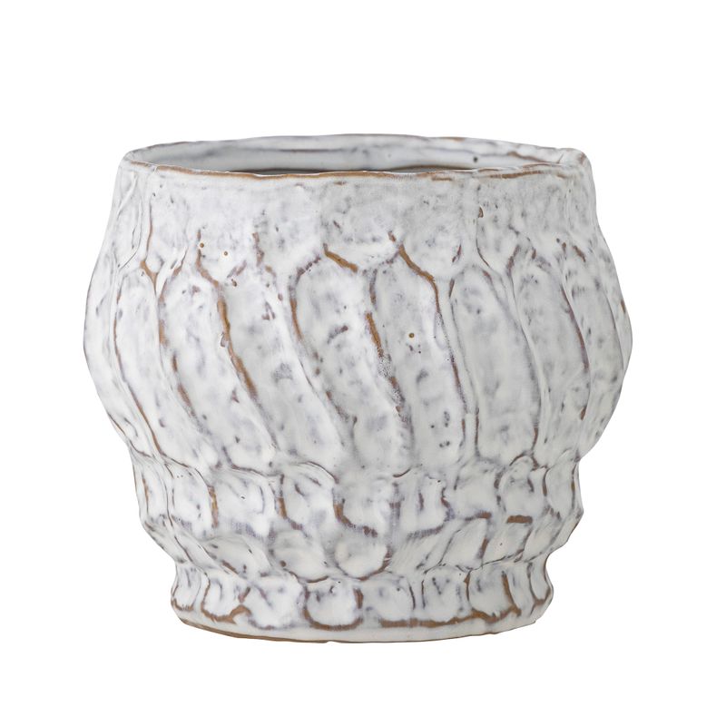 Kruka Vit Stengods Cami | Bloomingville
