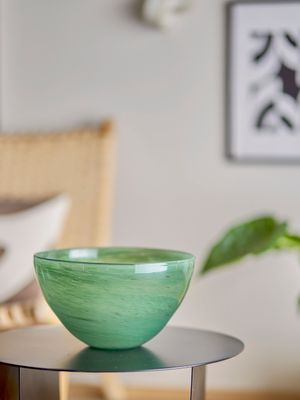 Skål Grön Glas Esmaralda | Bloomingville