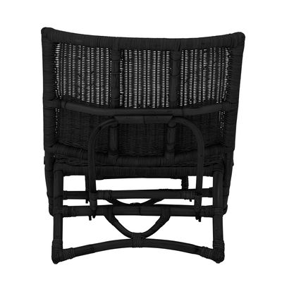 Fåtölj Svart Rotting Baz | Bloomingville