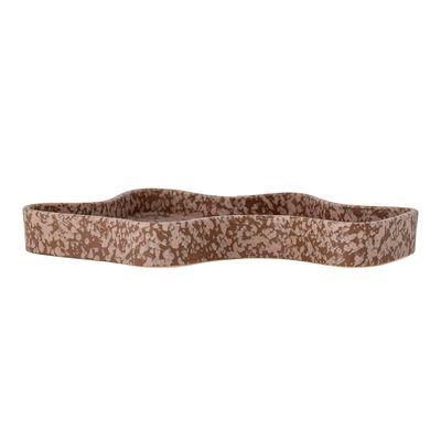 Bricka Brun Stengods Lakey | Bloomingville