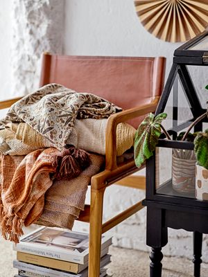 Fåtölj Brun Läder Ollie | Bloomingville