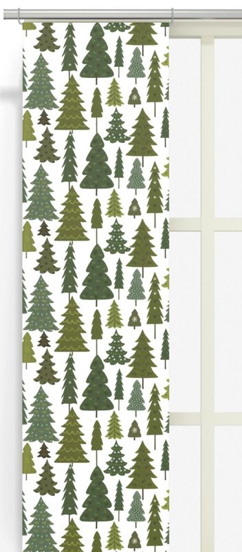 Granby offwhite/grön panellängd 2 pack Arvidssons Textil