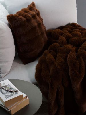 Svanefors Lana Pläd Mörkbrun 120x150 cm