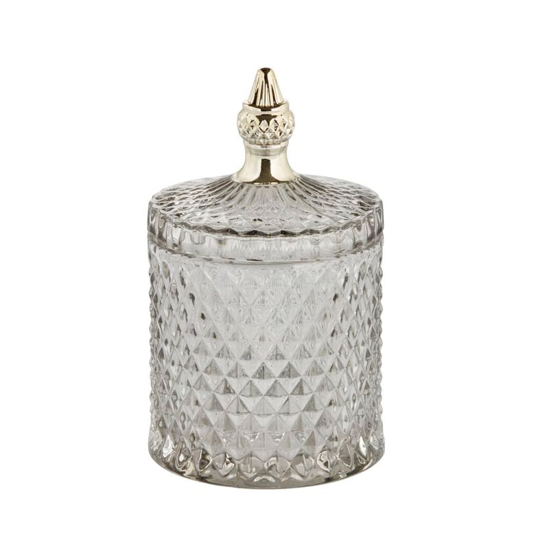 Burk Miya Ljusgrå/Ljus Guld Glas Lene Bjerre