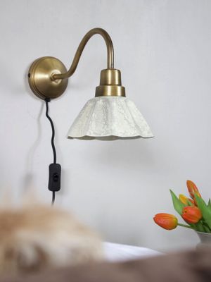 PR Home Ester Vägglampa Offwhite 34cm