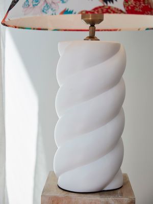 Spin Lampfot Vit 41cm | PR Home