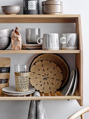 Tallrik Svart Stengods Eliana 4-pack | Bloomingville