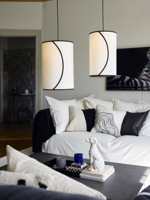 PR Home Ava takskärm Offwhite/svart 30cm