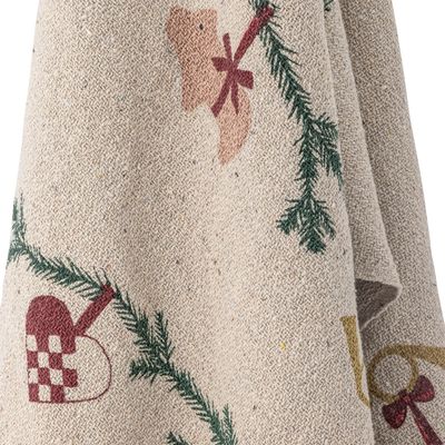 Filt Natur Återvunnen bomull Yule | Bloomingville