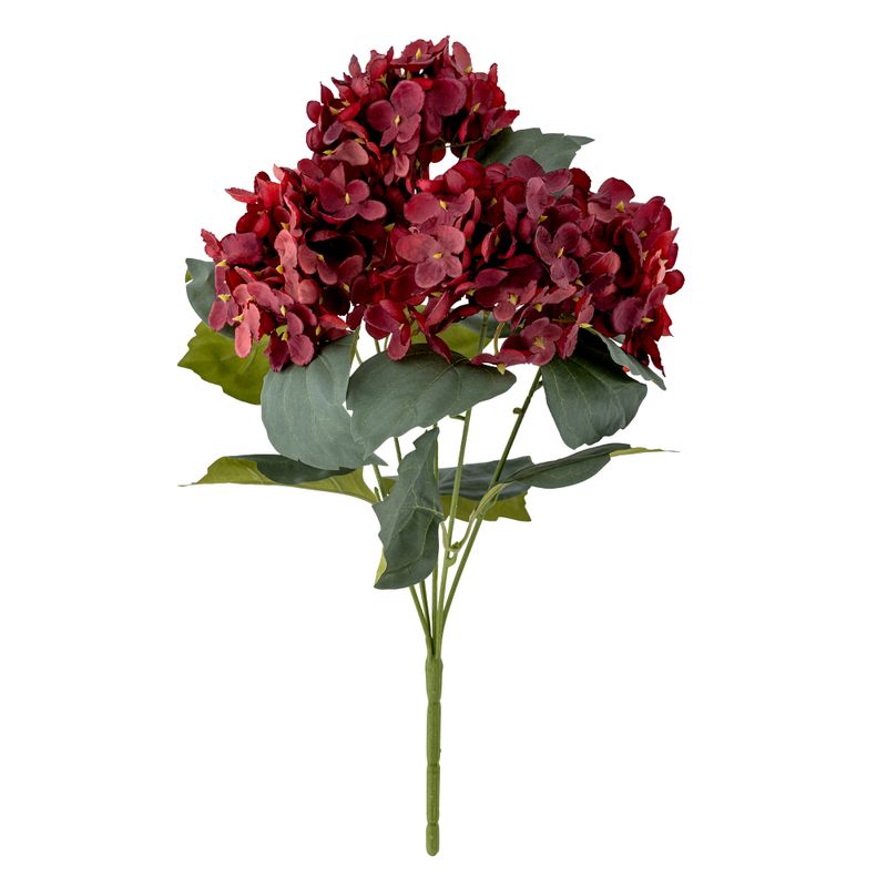 Stjälk Röd Konstgjorda blommor Hydrangea | Bloomingville