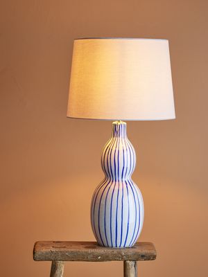 Gavisa Table lamp Blå Stengods Ø35.5cm Bloomingville Creative