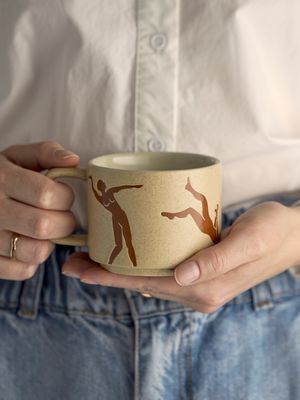 Mugg Brun Stengods Harlow Set om 2 | Bloomingville