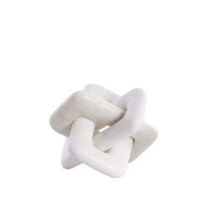 Lene Bjerre Ellia Dekoration Vit Marmor H15 cm