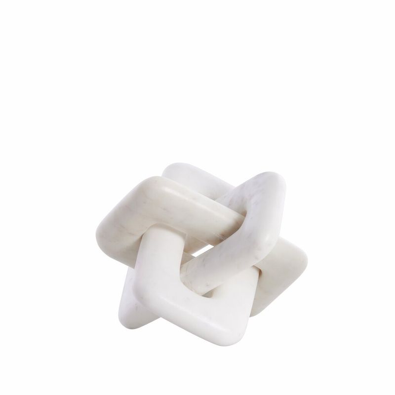 Lene Bjerre Ellia Dekoration Vit Marmor H15 cm