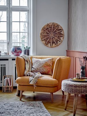 Filt Gul Bomull Thelma | Bloomingville