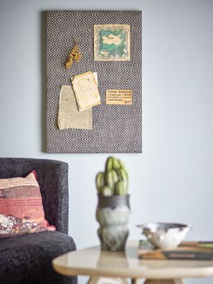 Bloomingville Rivalta Anslagstavla, Svart, Mdf L48xH71xW4 cm