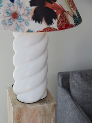 Spin Lampfot Vit 41cm | PR Home