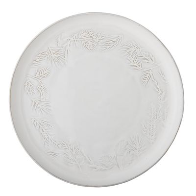 Winter Serveringstallrik Natur Stengods Ø34cm Bloomingville