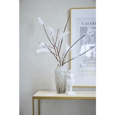 Lene Bjerre Mara Vas Benvit Glas H31 cm