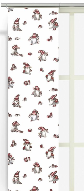 Nisses Luva offwhite/röd panellängd 2 pack Arvidssons Textil