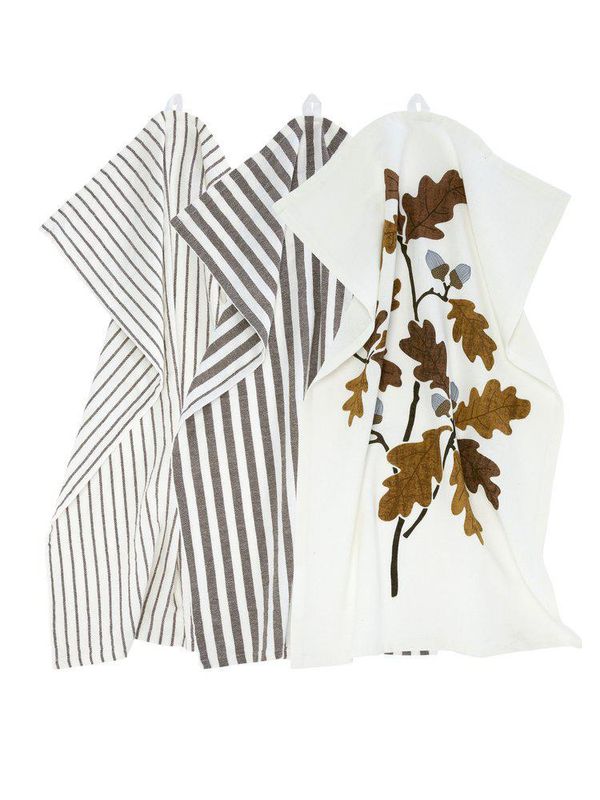 Svanefors Gaby Kökshandduk 3-pack Mörkbrun 47x70 cm