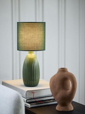 Uno bordslampa Grön 37cm Oliv | PR Home