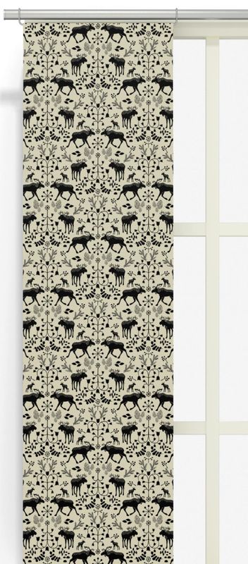 Skogens Konung (culla) svart panellängd 2 pack Arvidssons Textil