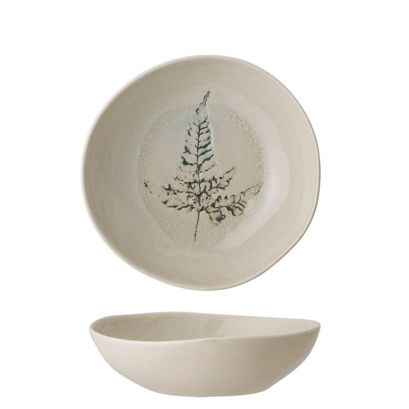 Djup tallrik Natur Stengods Bea | Bloomingville