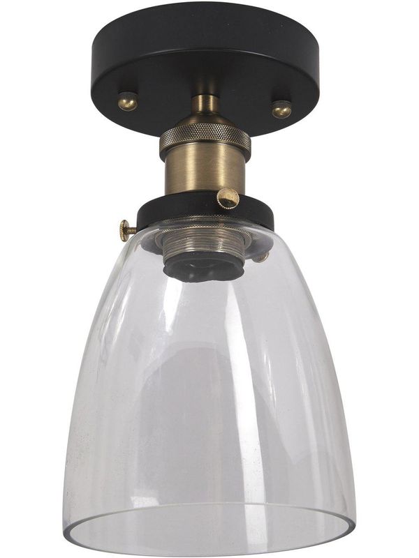 PR Home Kappa taklampa Svart/mäss Klar 14cm