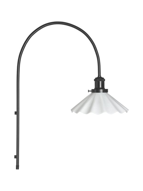 August Vägglampa Opal/Veckad 25cm | PR Home