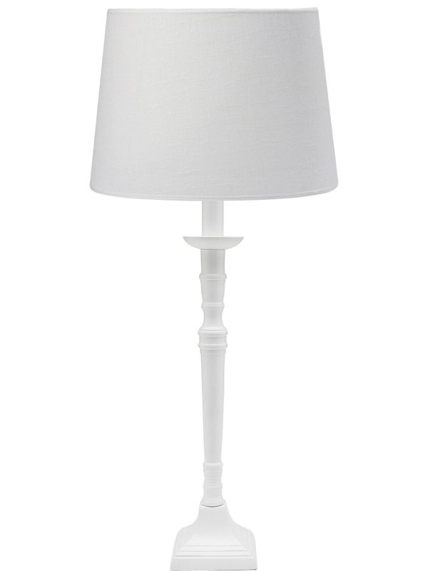 Salong Bordslampa med lampskärm 55cm Vit | PR Home
