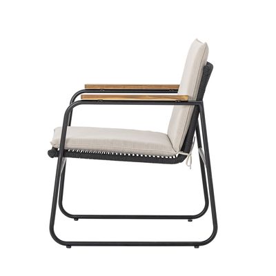 Hampton Loungefåtölj Svart Metall H76cm Bloomingville