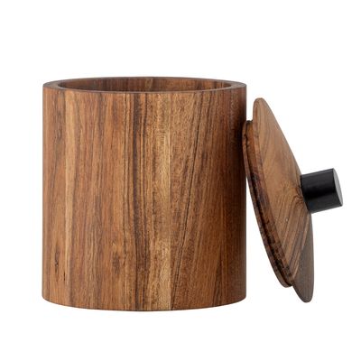 Burk med lock Natur Akacia Petro | Bloomingville