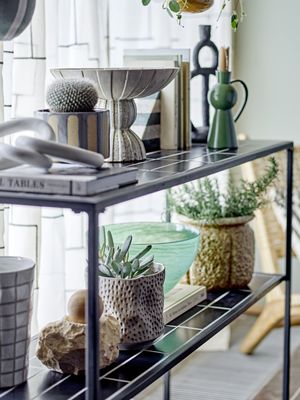 Bloomingville Esmaralda Skål Grön Glas Ø25 cm