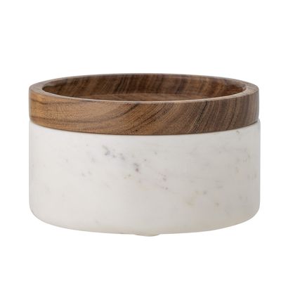 Fenella Burk m/lock Vit Marmor Ø15cm Bloomingville Creative