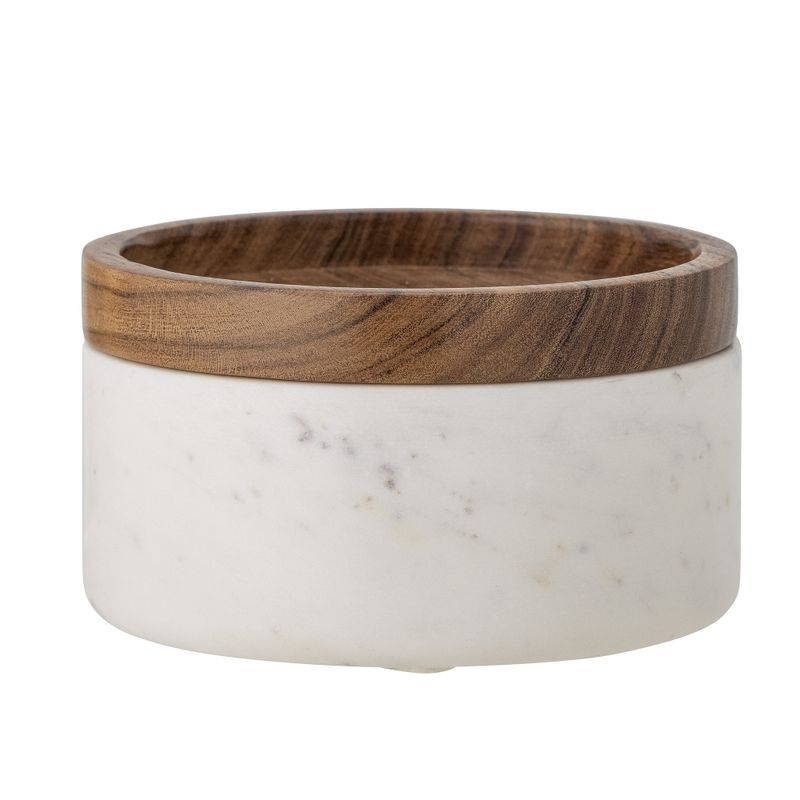 Fenella Burk m/lock Vit Marmor Ø15cm Bloomingville Creative