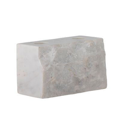Ljusstake Vit Marmor Magie | Bloomingville