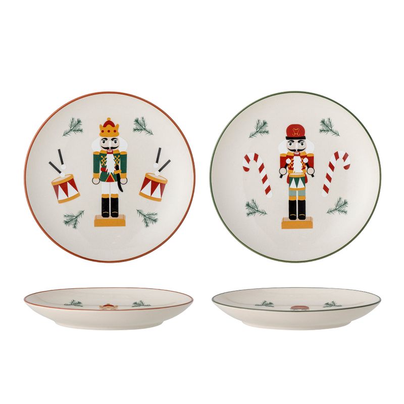 Tallrik Röd Stengods Jolly Set om 2 | Bloomingville